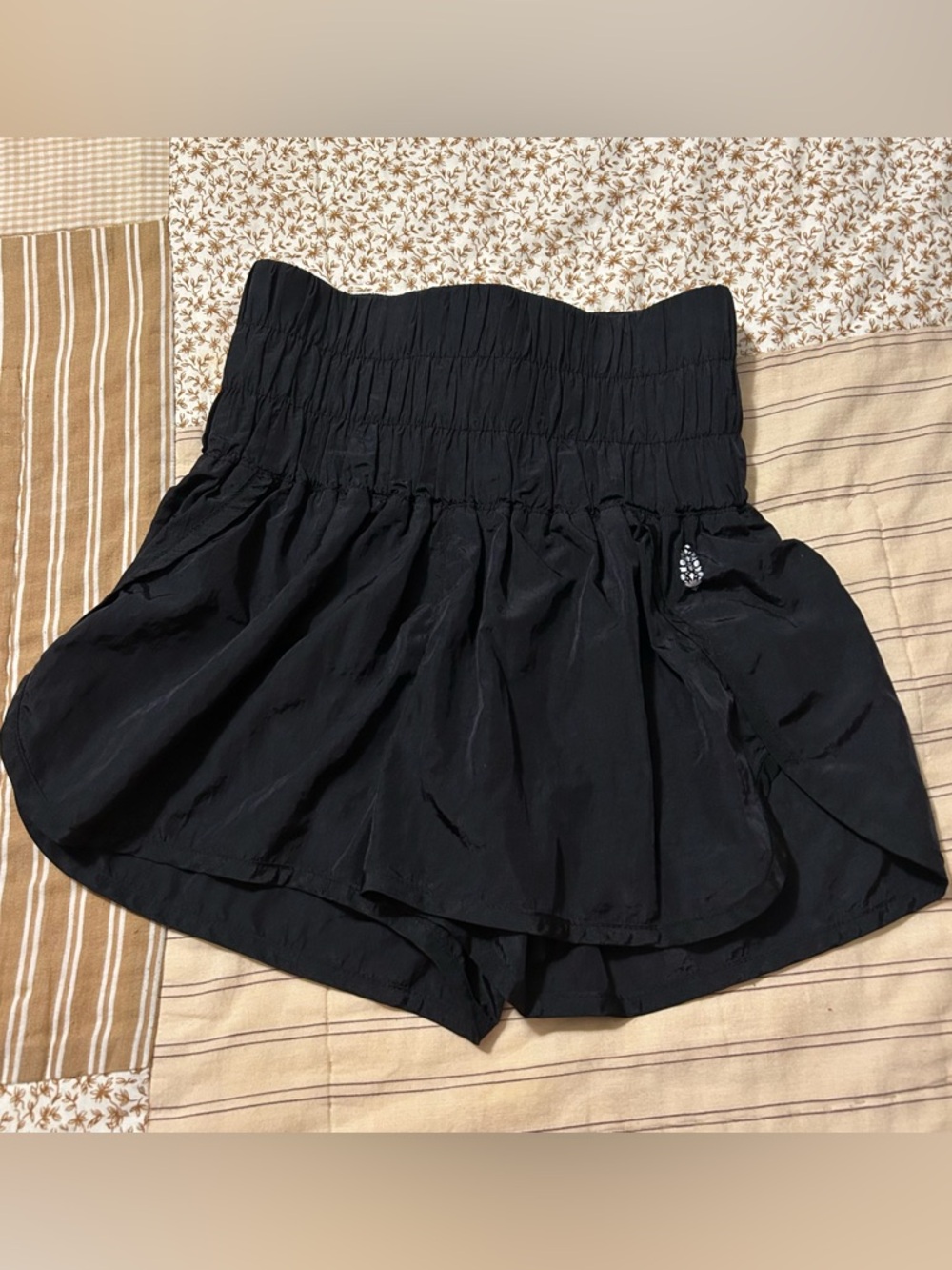 Black free people movement athletic high waisted shorts size xs